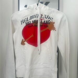 Helmut Lang White Hoodie